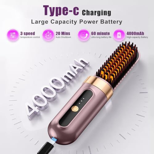 Portable cordless ionic hot comb — photo 4