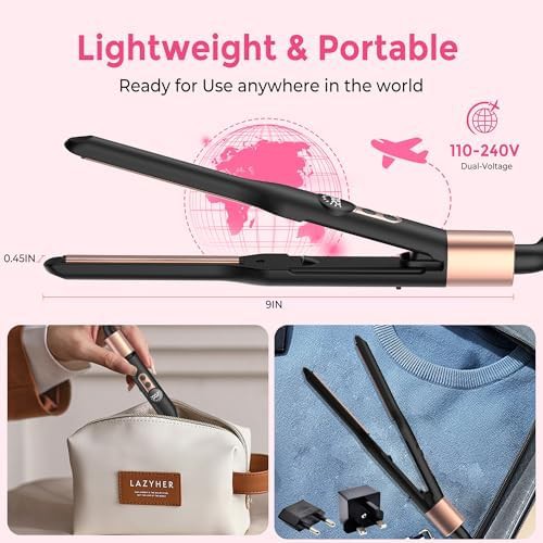 Rose gold mini pencil flat iron — photo 3