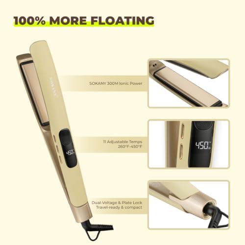 One inch ceramic floating plate straightener — photo 5