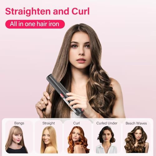 Black rechargeable travel hair straightener — photo 4