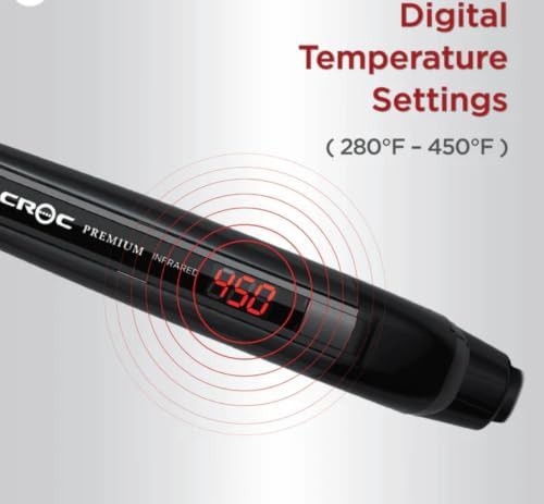 Premium infrared black titanium flat iron — photo 5
