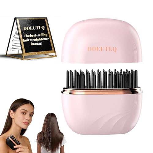 Mini Hair Straightener Portable 2026 Cordless Curling Iron Small